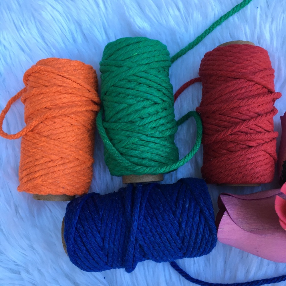 3 PCS Macrame Coaster Rainbow 🌈 Handmade - Picture 8 of 8
